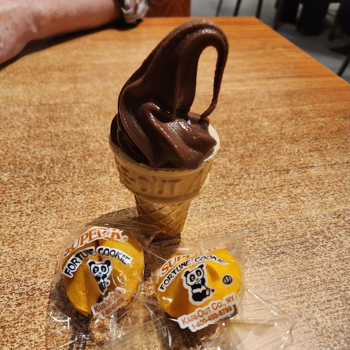 Dark Chocolate Ice Cream Cone