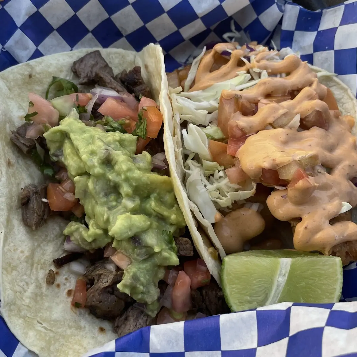 Carne Asada and Shrimp Tacos