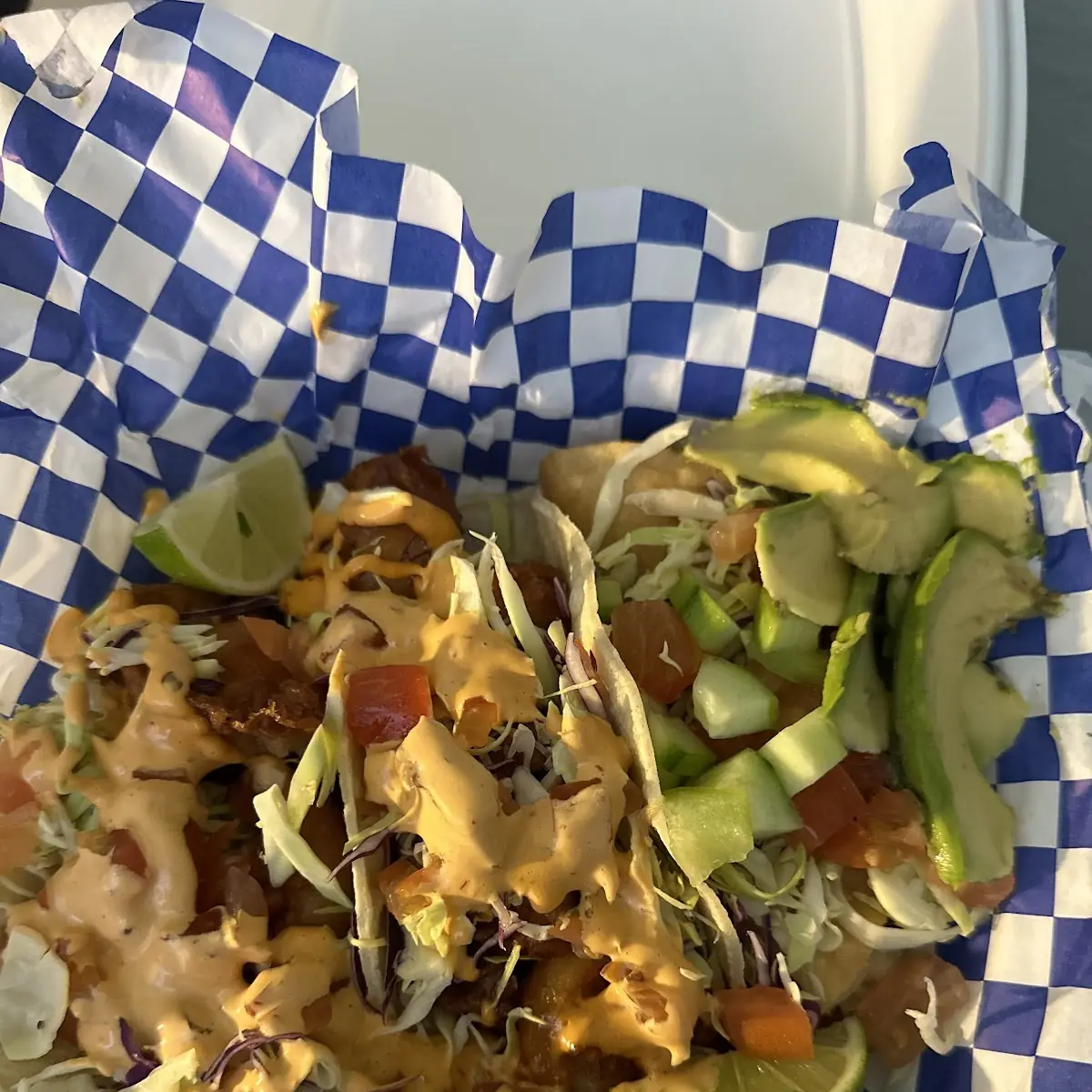 Shrimp Tacos and Shrimp Quesadilla