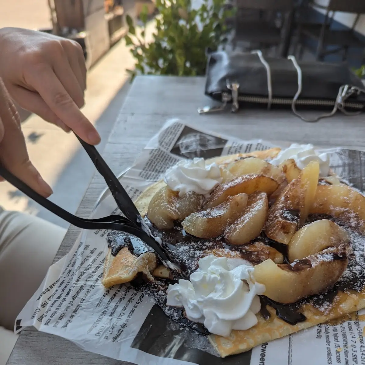 Pear Chocolate Crepe