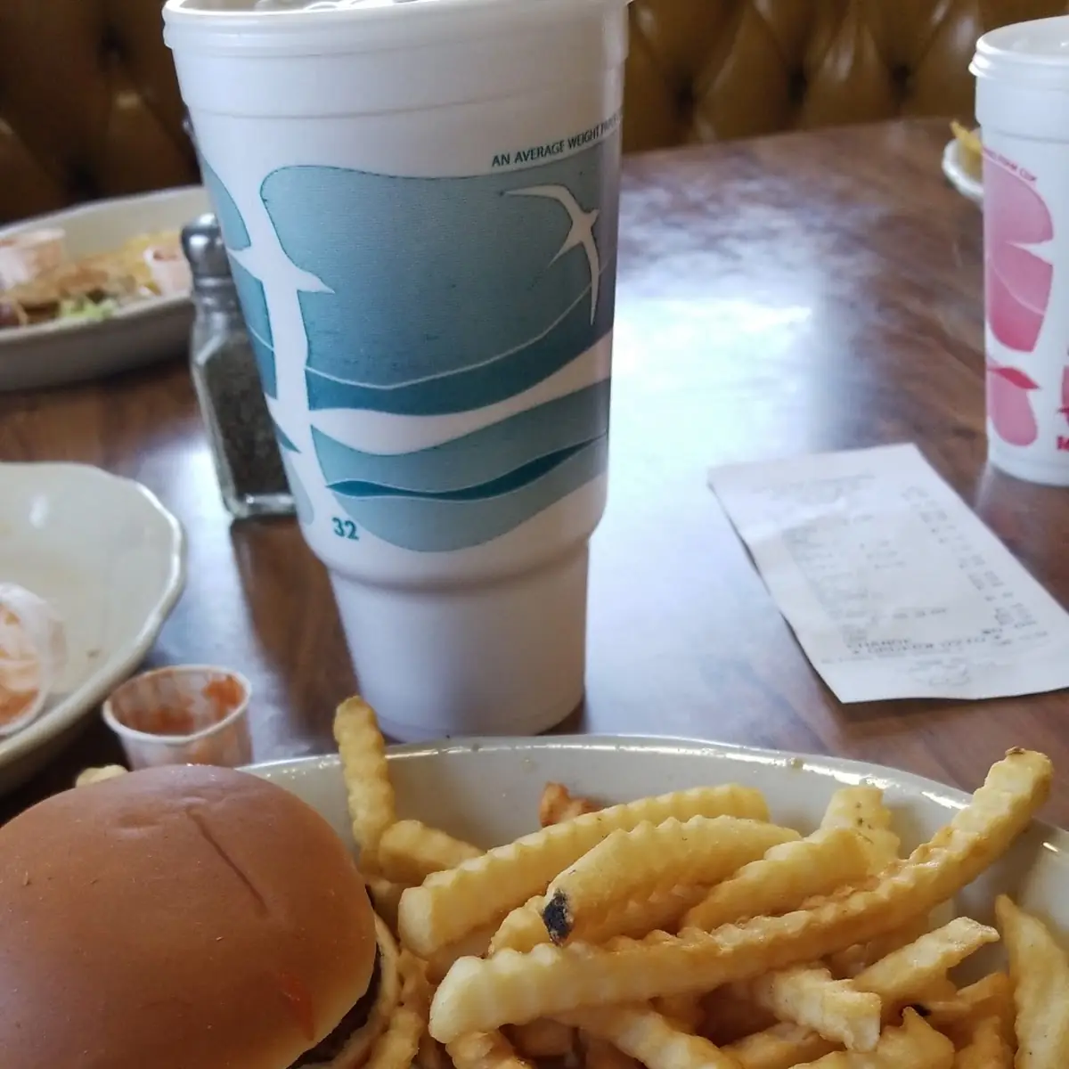 Min Rizts Cheese Burger and Fry