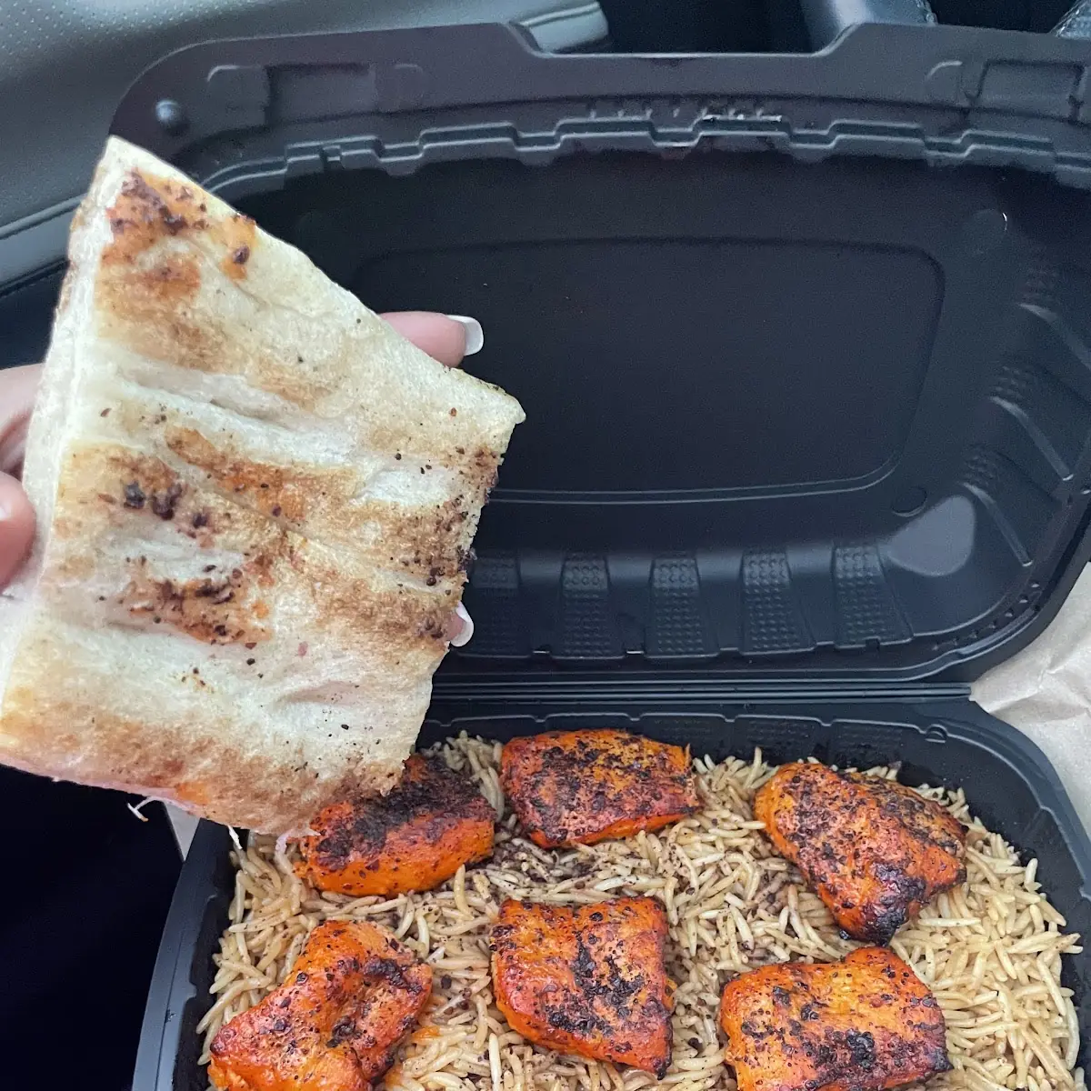 Steak Kabob Rice Plate