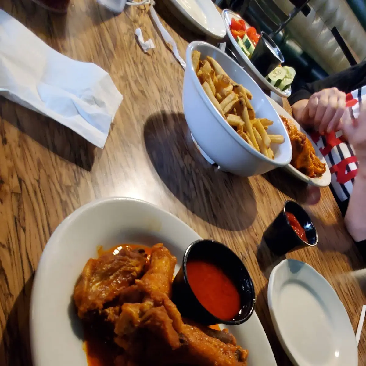 Buffalo Wings and Fries