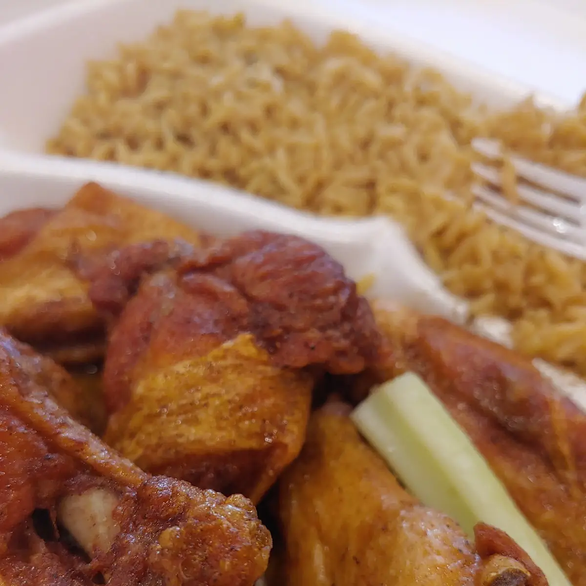 Honey Moon Dust Wings Combo Fried Rice