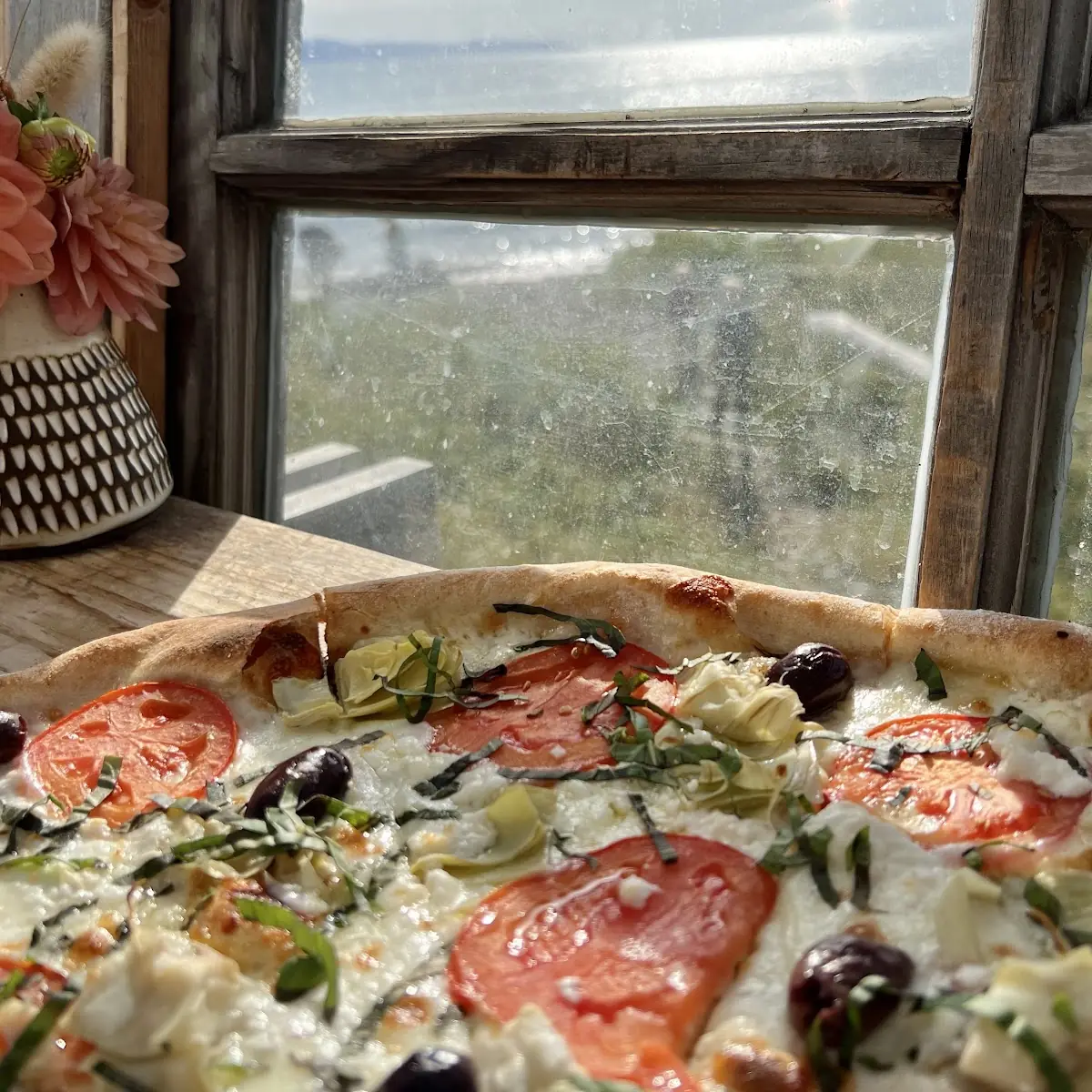 Greek Pizza View