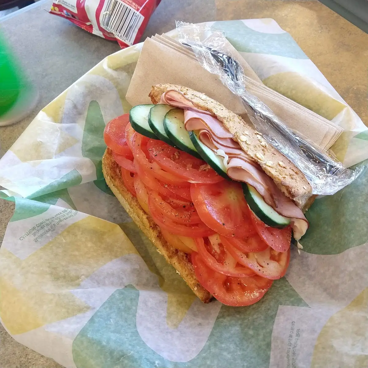 Tomatoes N More Tomatoes N Turkey Sandwich