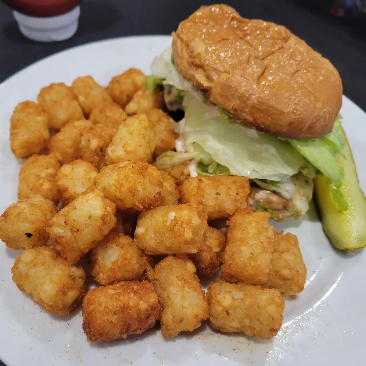 California Grilled Chicken Sandwich & Tator Tots
