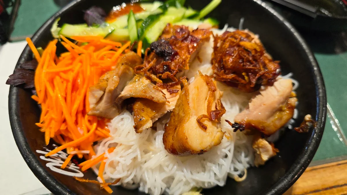 Marinated Chicken Vermicelli Rice Bowl, Old Man Pho Emporium - Vietnamese Restaurant