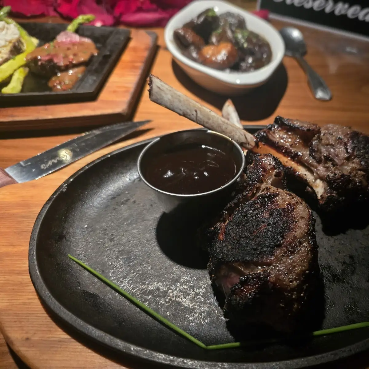 Tomahawk Braised Beef Short Ribs