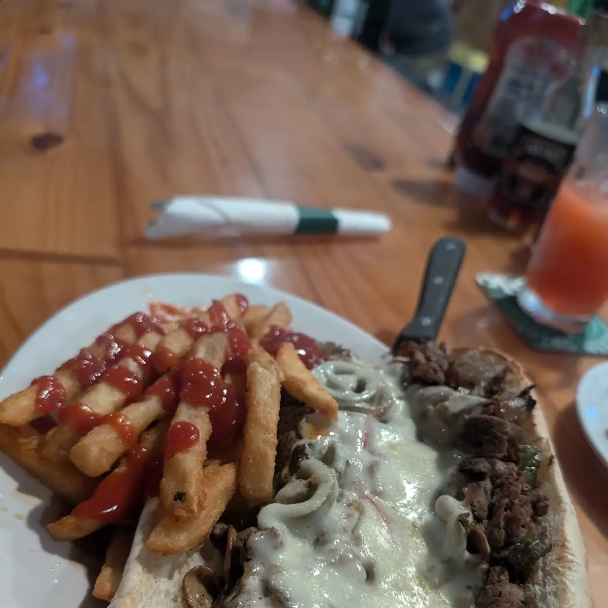 Philly Cheese Steak Hoagie Extra Hot Peppers