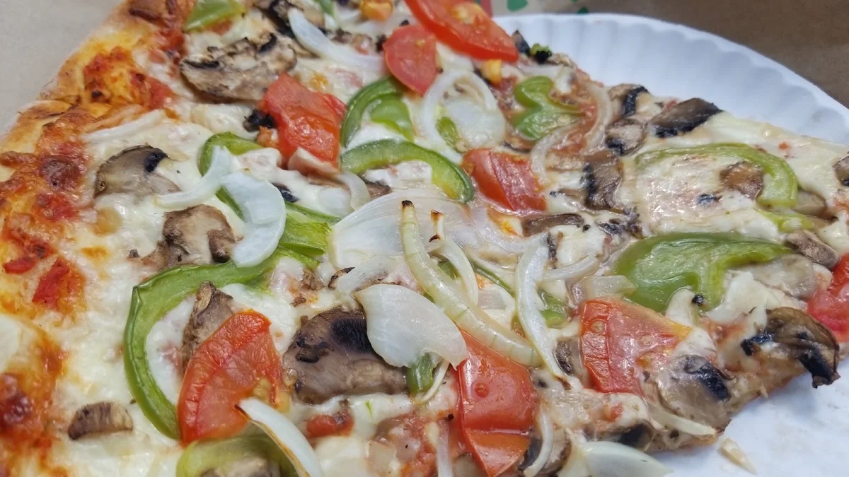 Vegetarian Pizza Slice, Luca Pizza