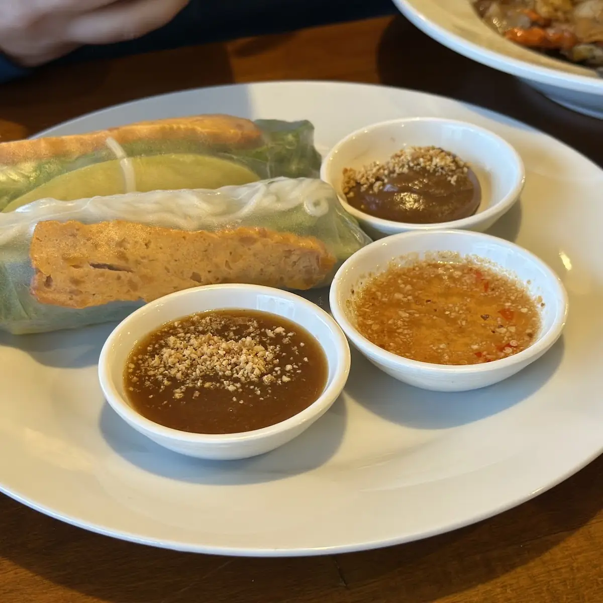 Fresh Spring Rolls with Peanut Sauce