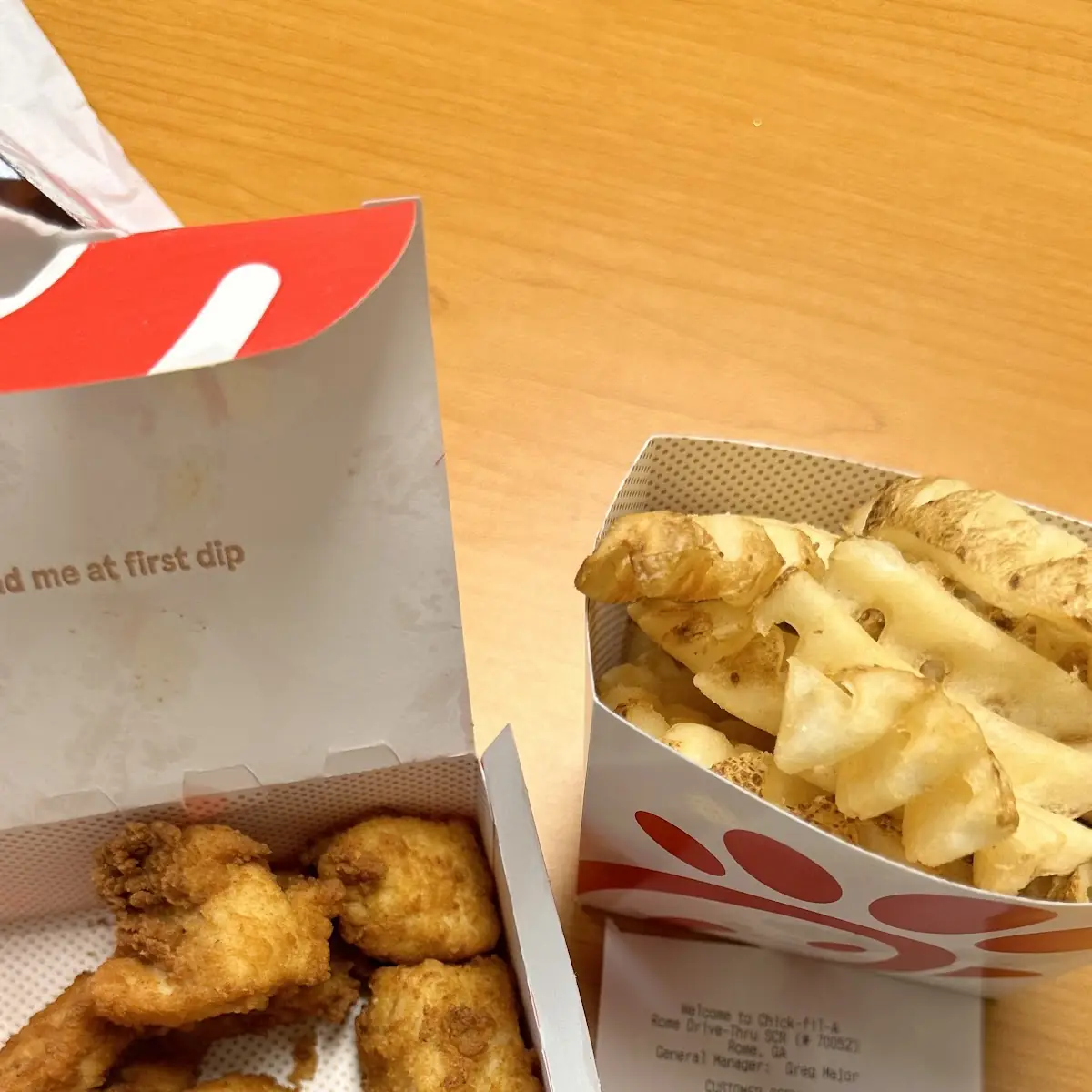 Chicken Nuggets and Waffle Fries