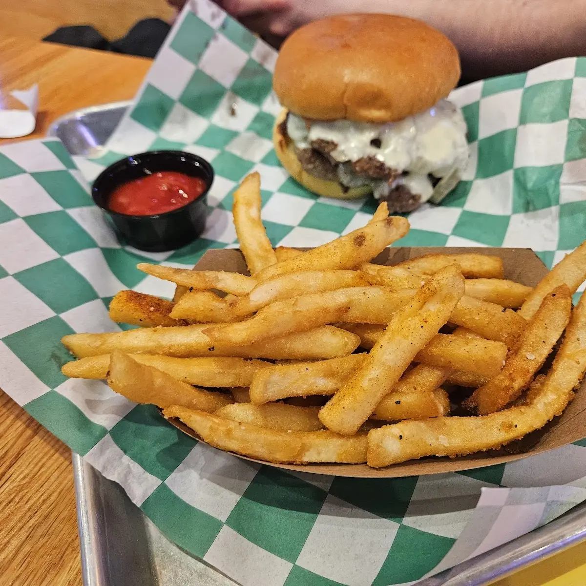 Bacon Cheeseburger with Side Fries