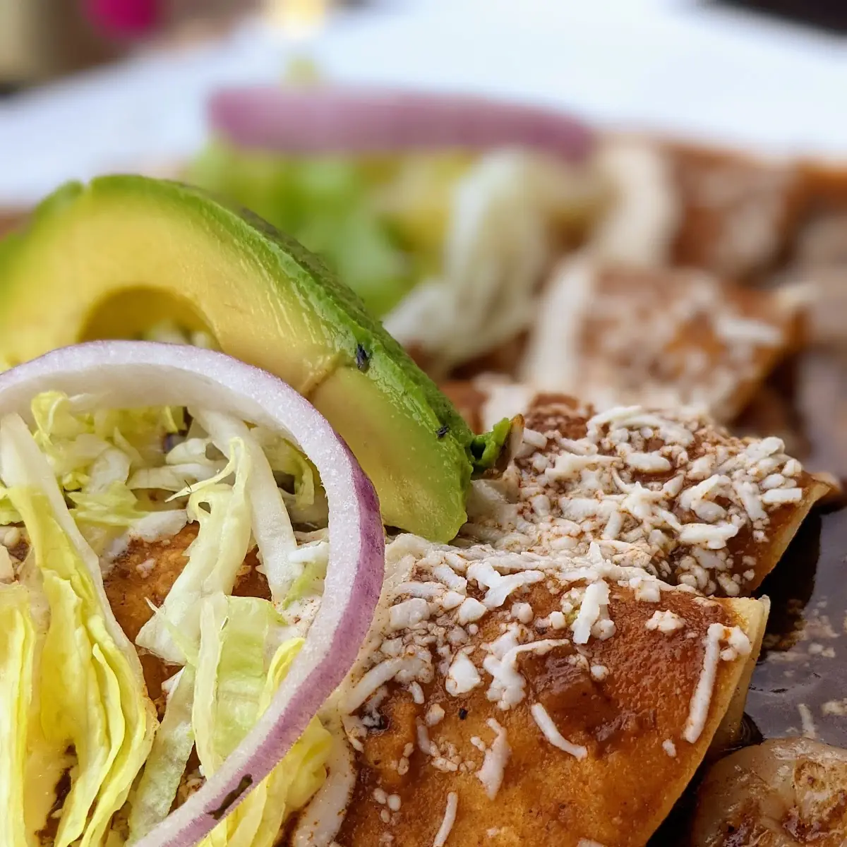 Pollo En Mole Platter