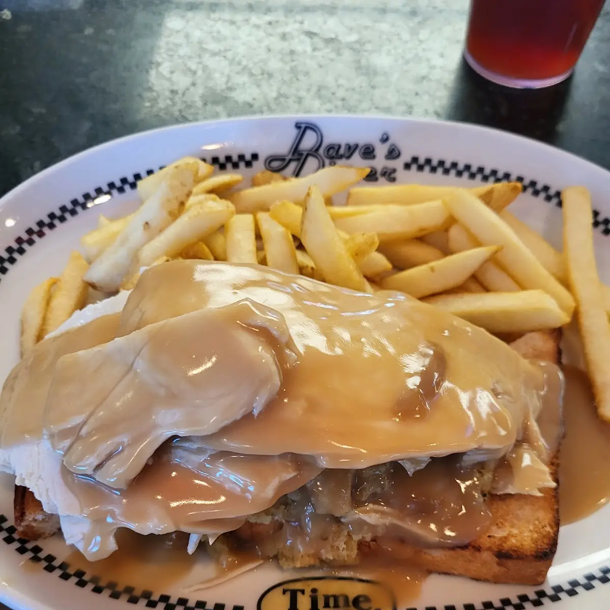 Open Faced Turkey Sandwich