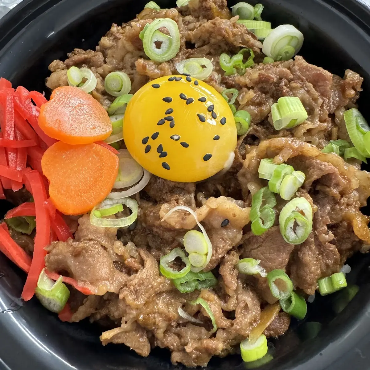 Stir-Fry Kimchi Beef Roll over Rice
