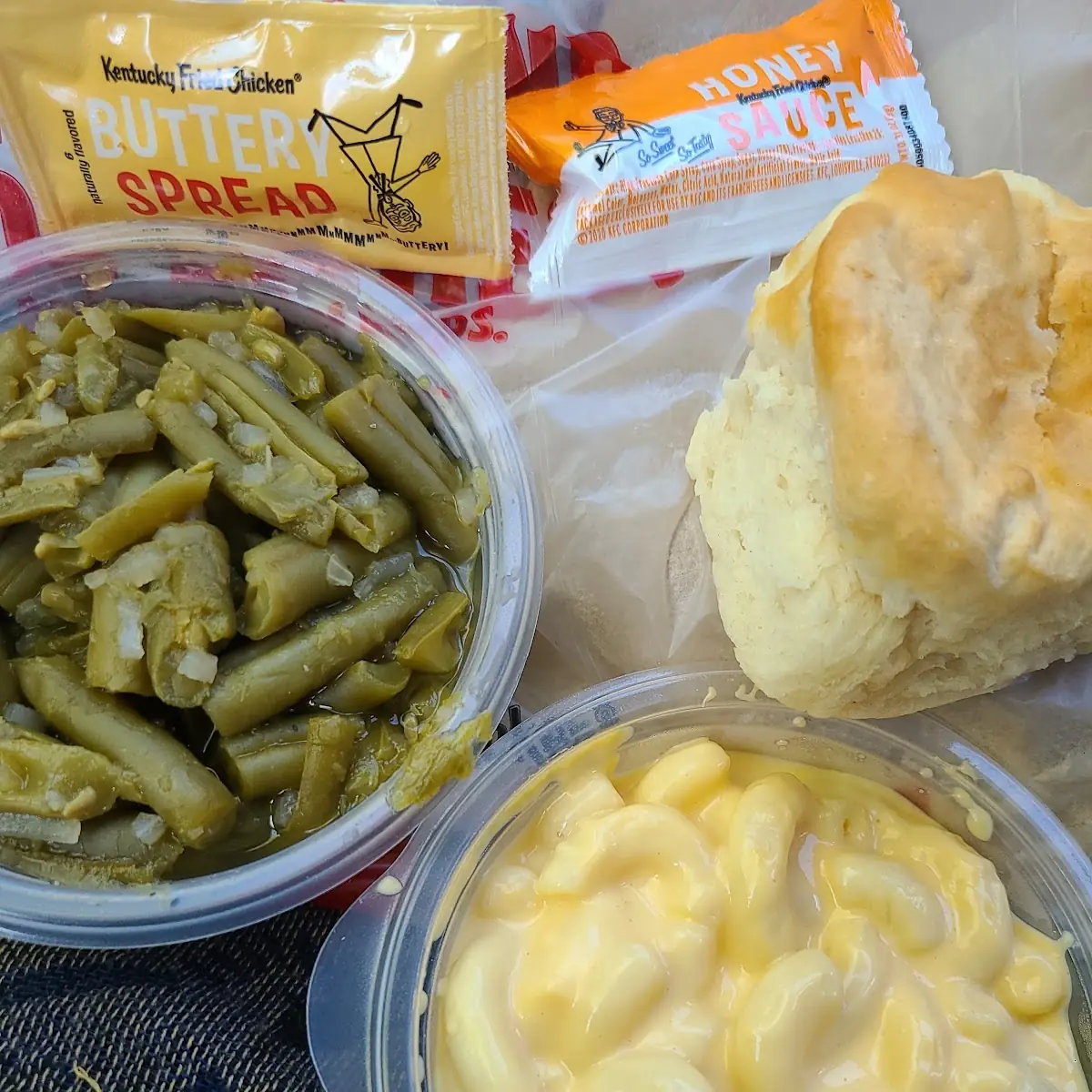 Green Beans Mac and Cheese Biscuit
