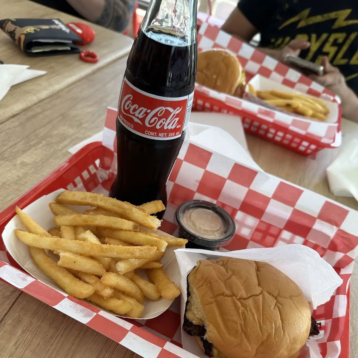 Burger Fries and Chicken Sandwich