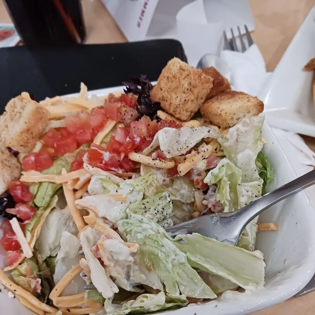 Side Salad with Bleu Cheeses Dressing