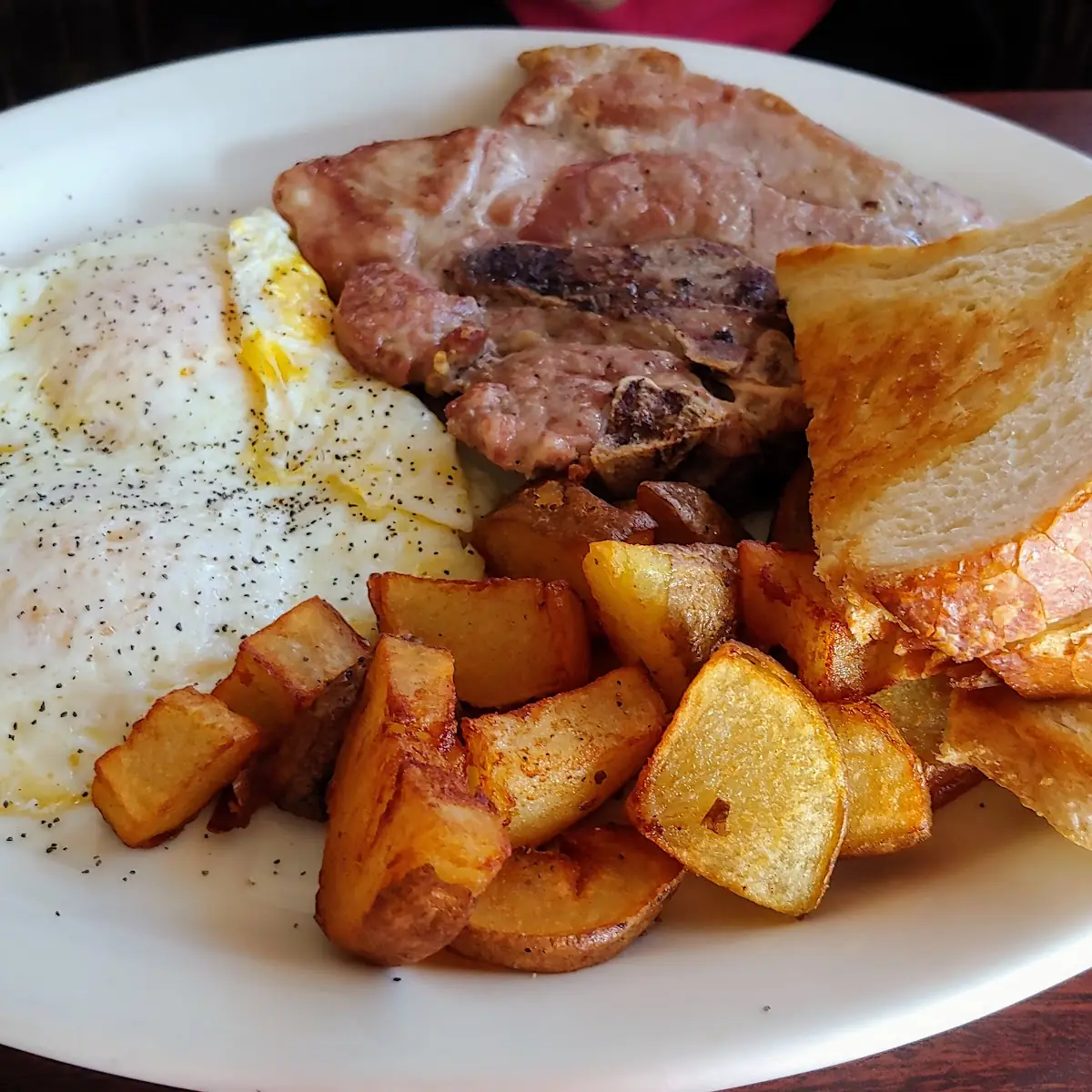 Pork Chops and Eggs