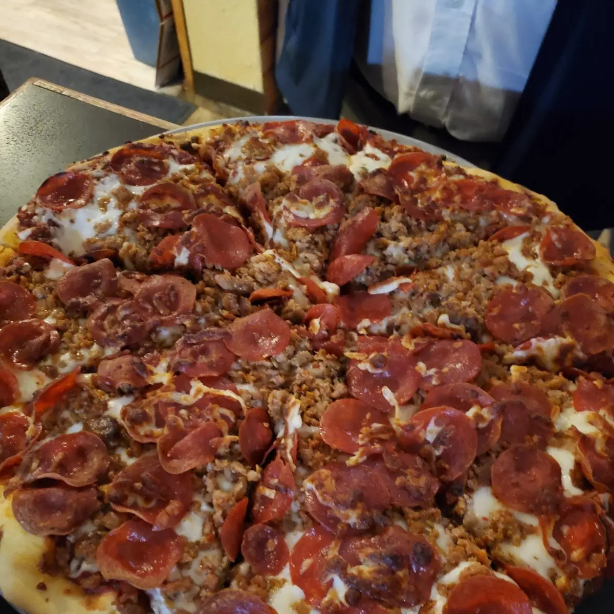 Triple Meat Pizza