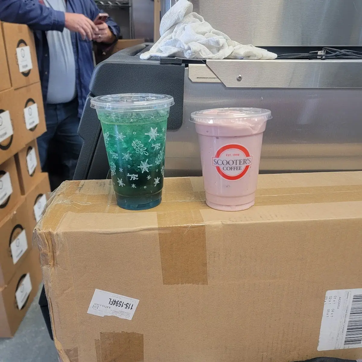 Blue Raspberry Redbull Infusion and Wild Berry Smoothie