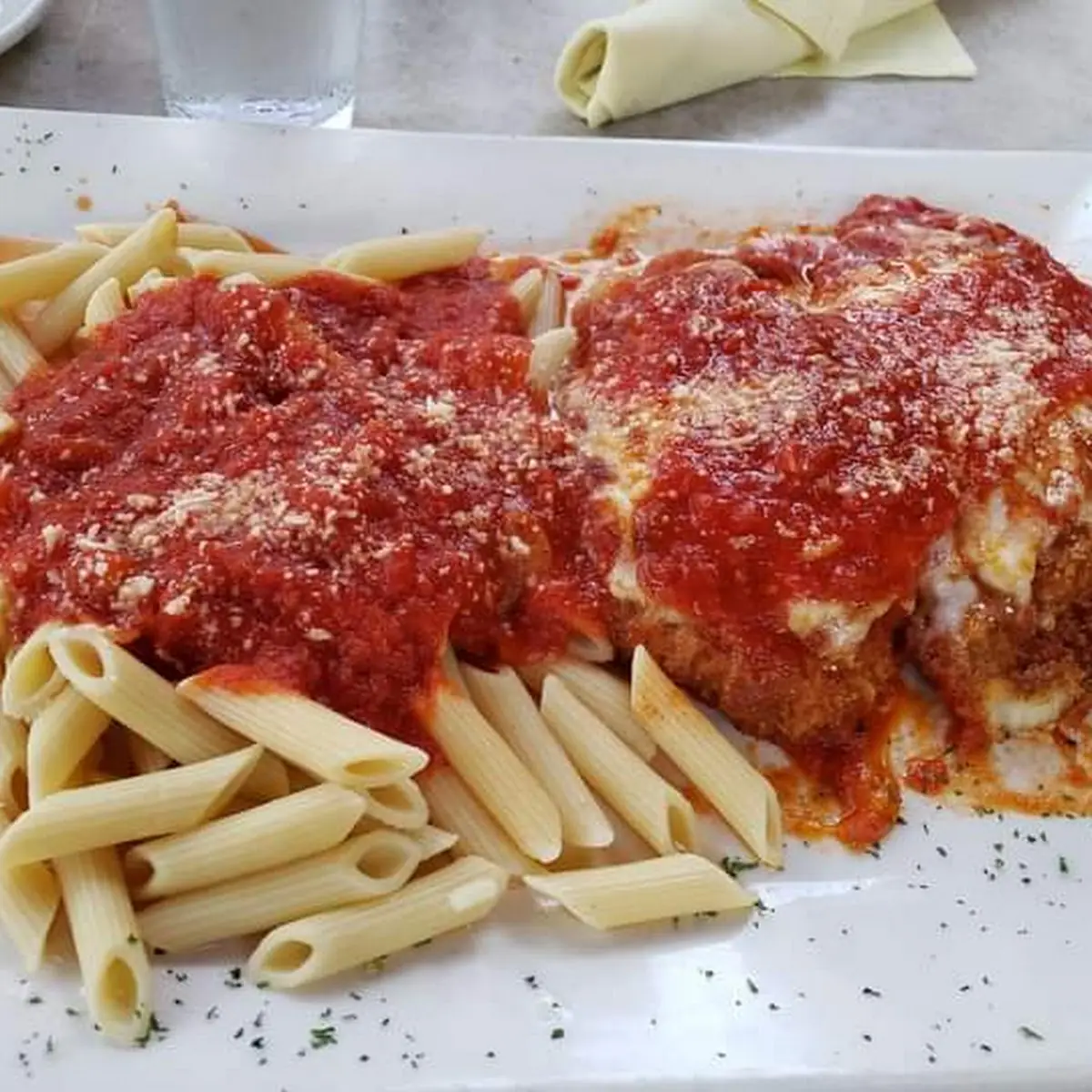 Eggplant Parmigiana Pasta