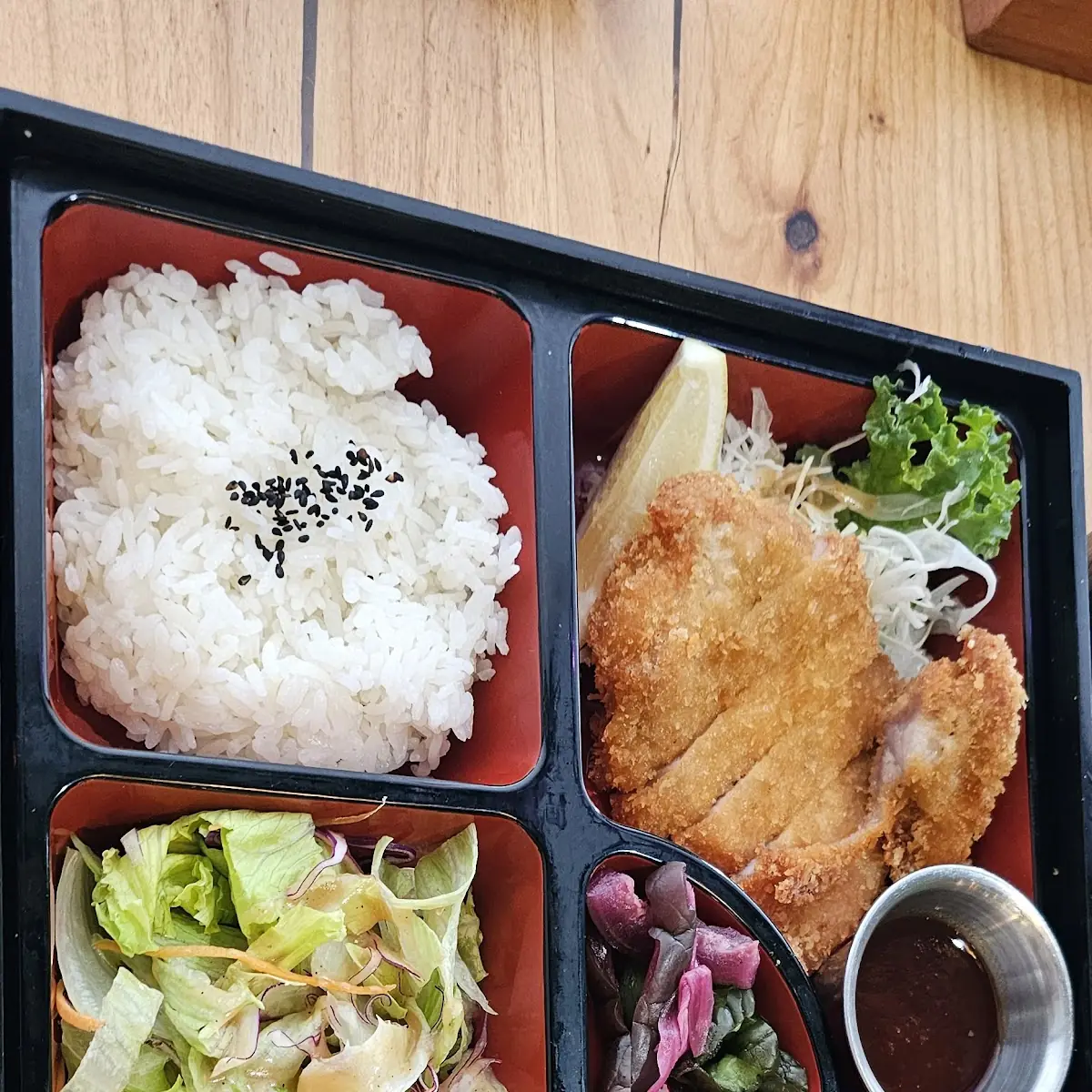 Bento Box with Saba and Chicken Katsu