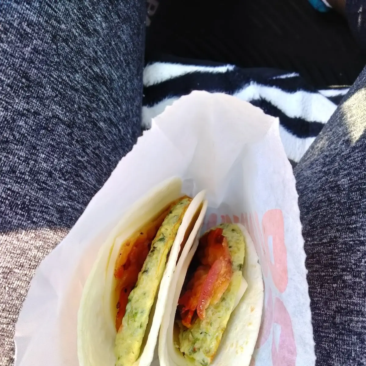 Veggie Egg White Wrap with Bacon