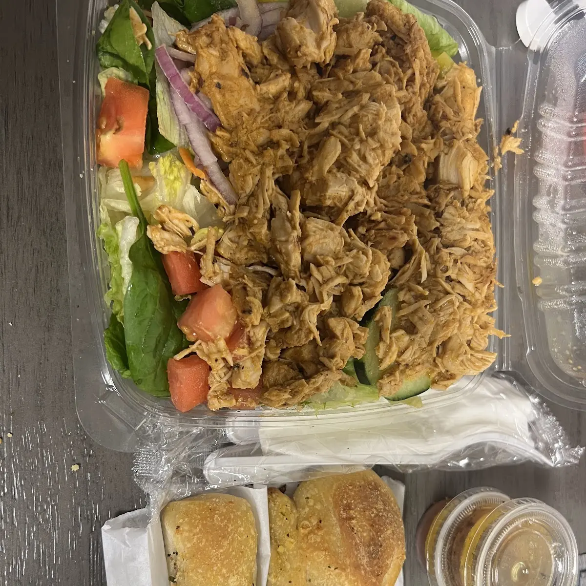 Grilled Chicken Salad Comes