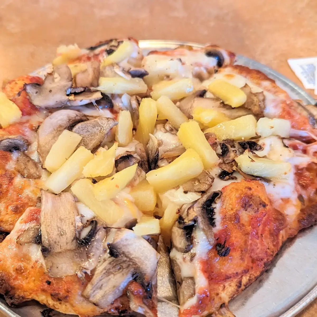 Pineapple Mushroom Pizza