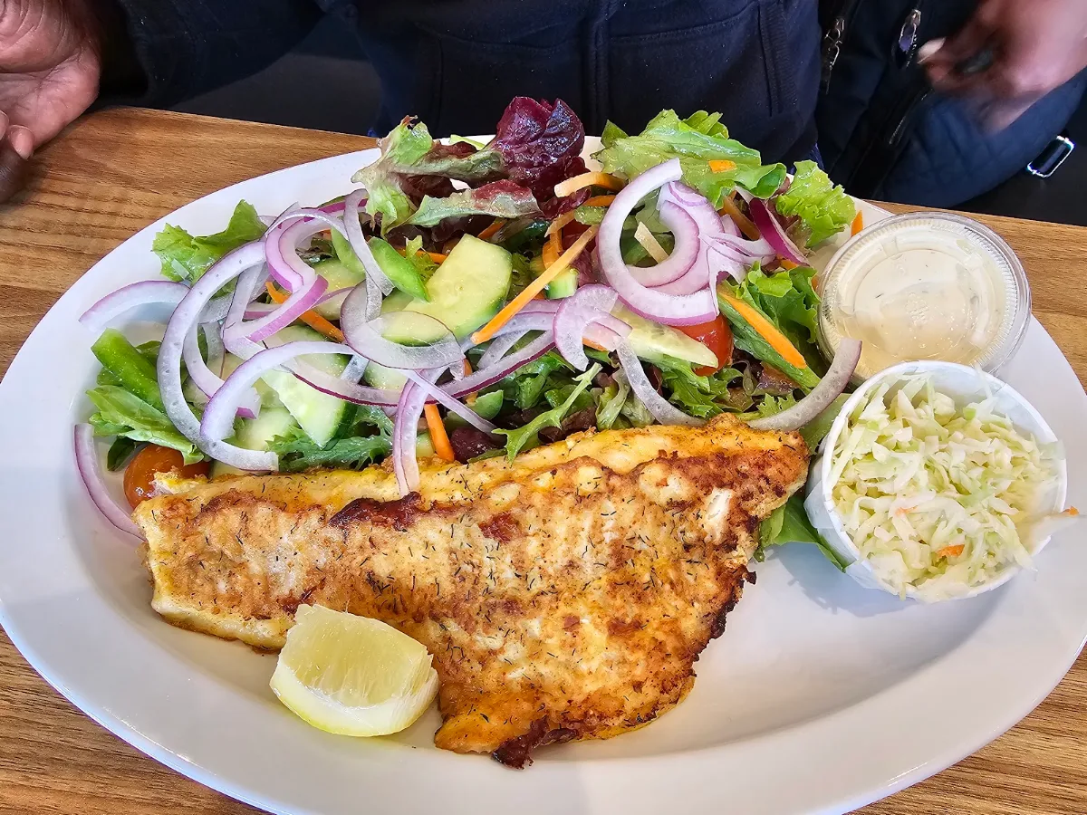 Haddock with Salad