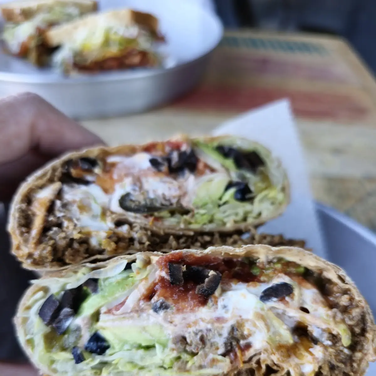 Roasted Garlic Veggie Wrap