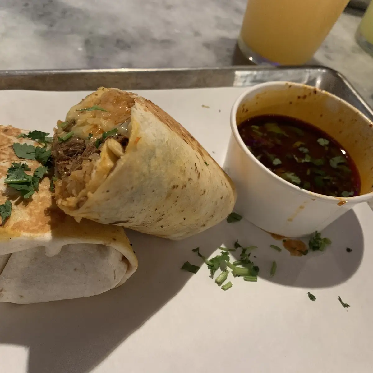 Grilled Birria Burrito