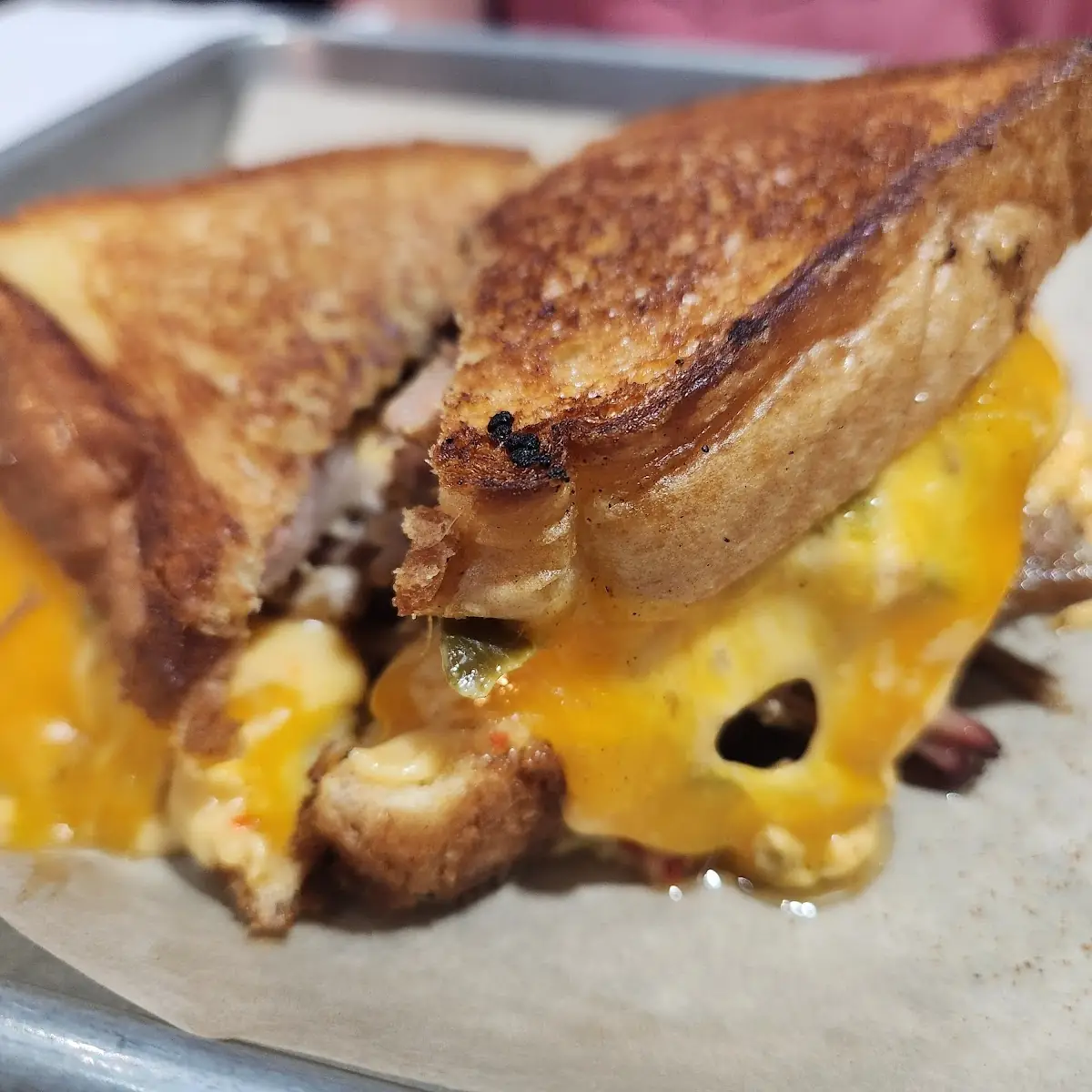 Pulled Pork Grilled Cheese