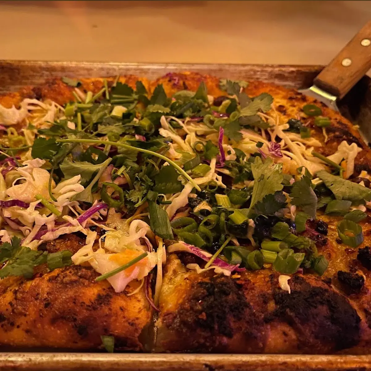 Buffalo Chicken Katsu Pizza