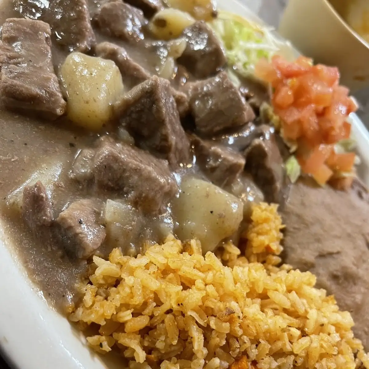 Carne Guisada Plate