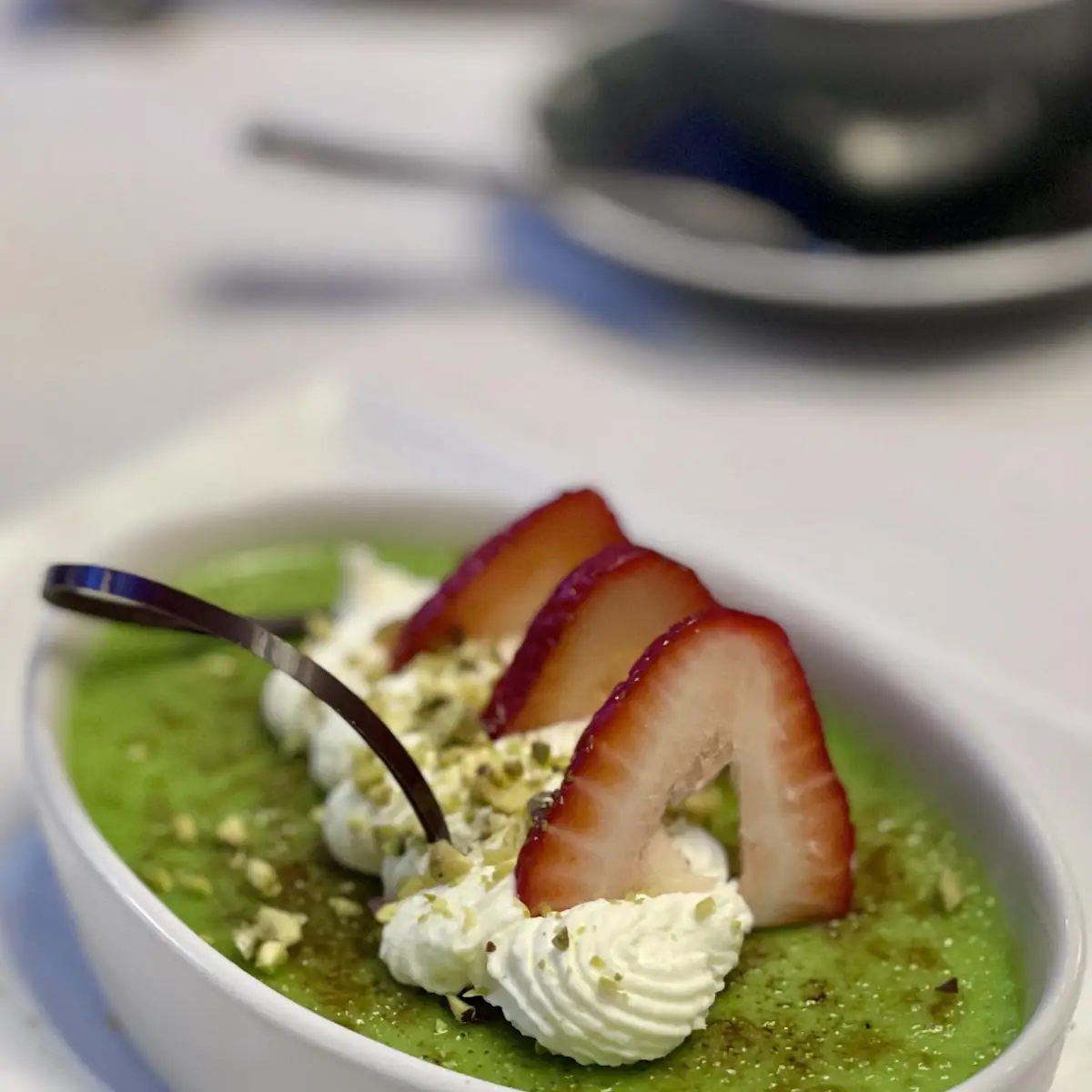 Pistachio Creme Brulee