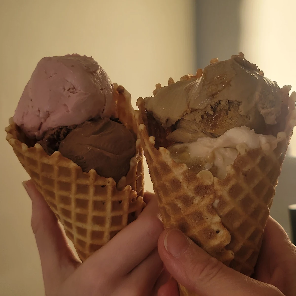 Ice Cream on Waffle Cone
