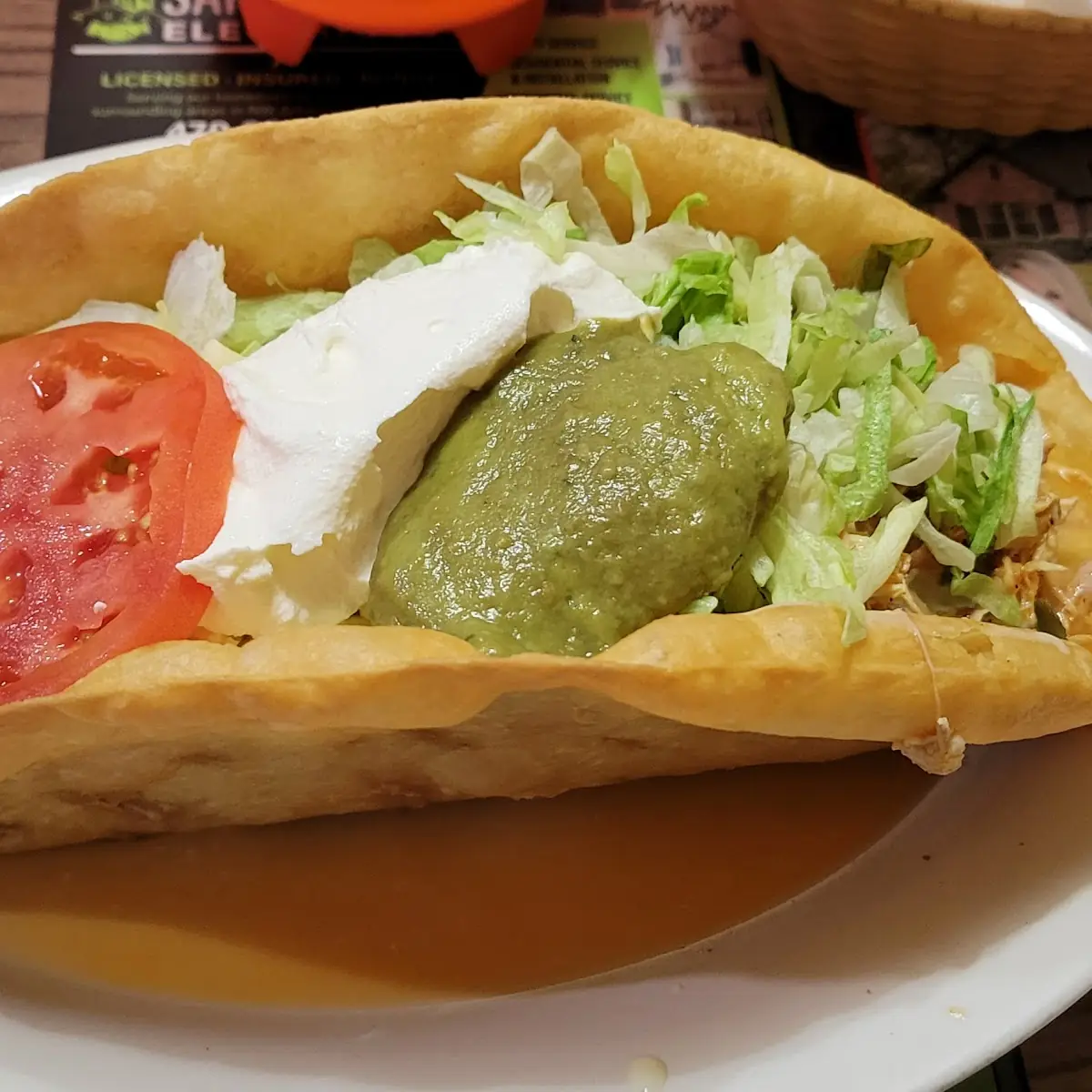 Shredded Chicken Taco Salad