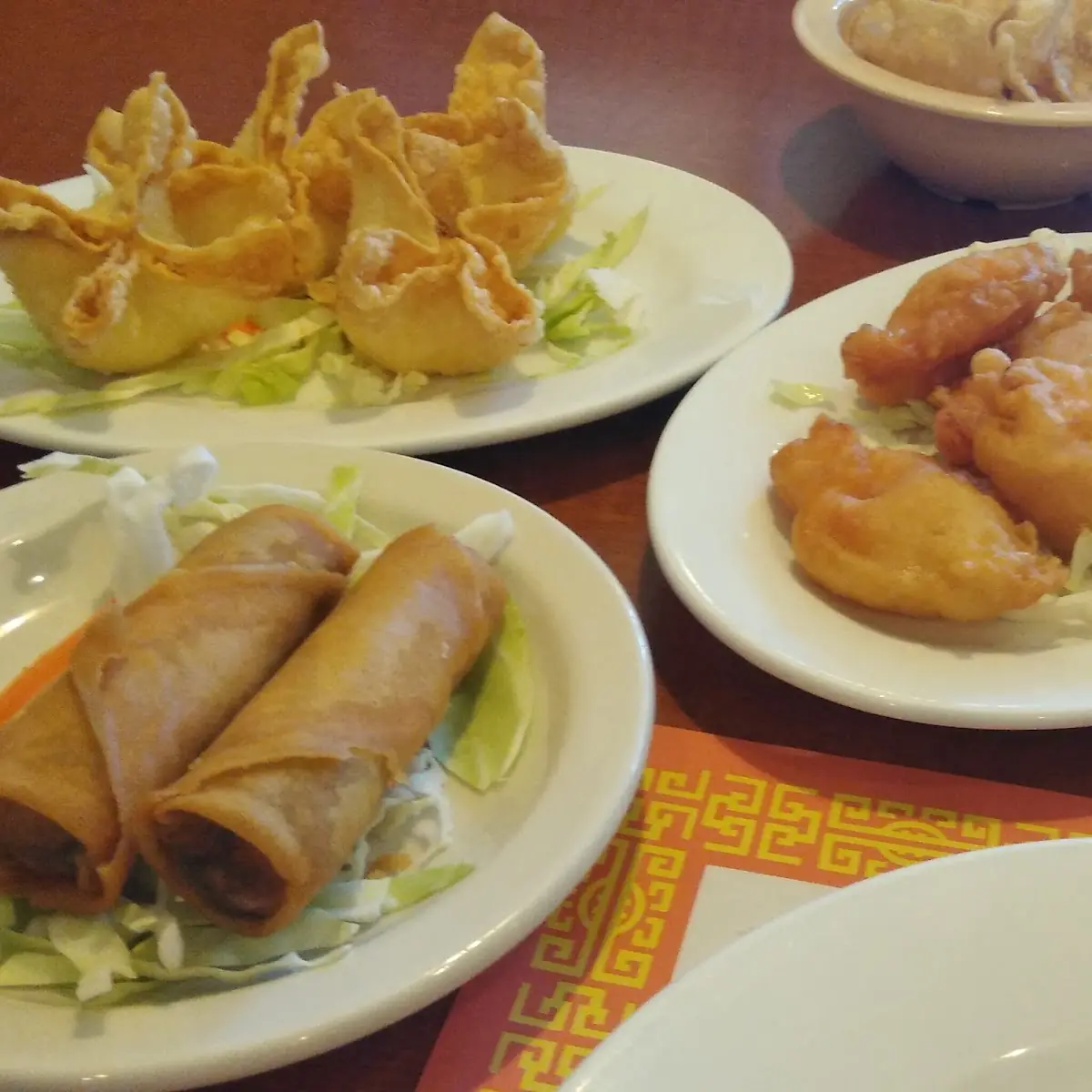 Spring Rolls Cheese Wonton Fried Shrimp