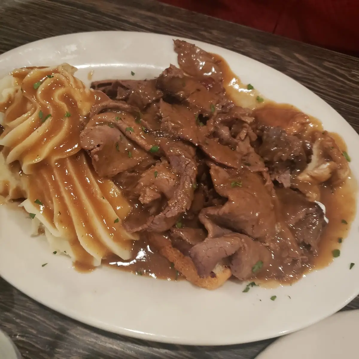 Roast Beef Mashed Potatoes and Gravy
