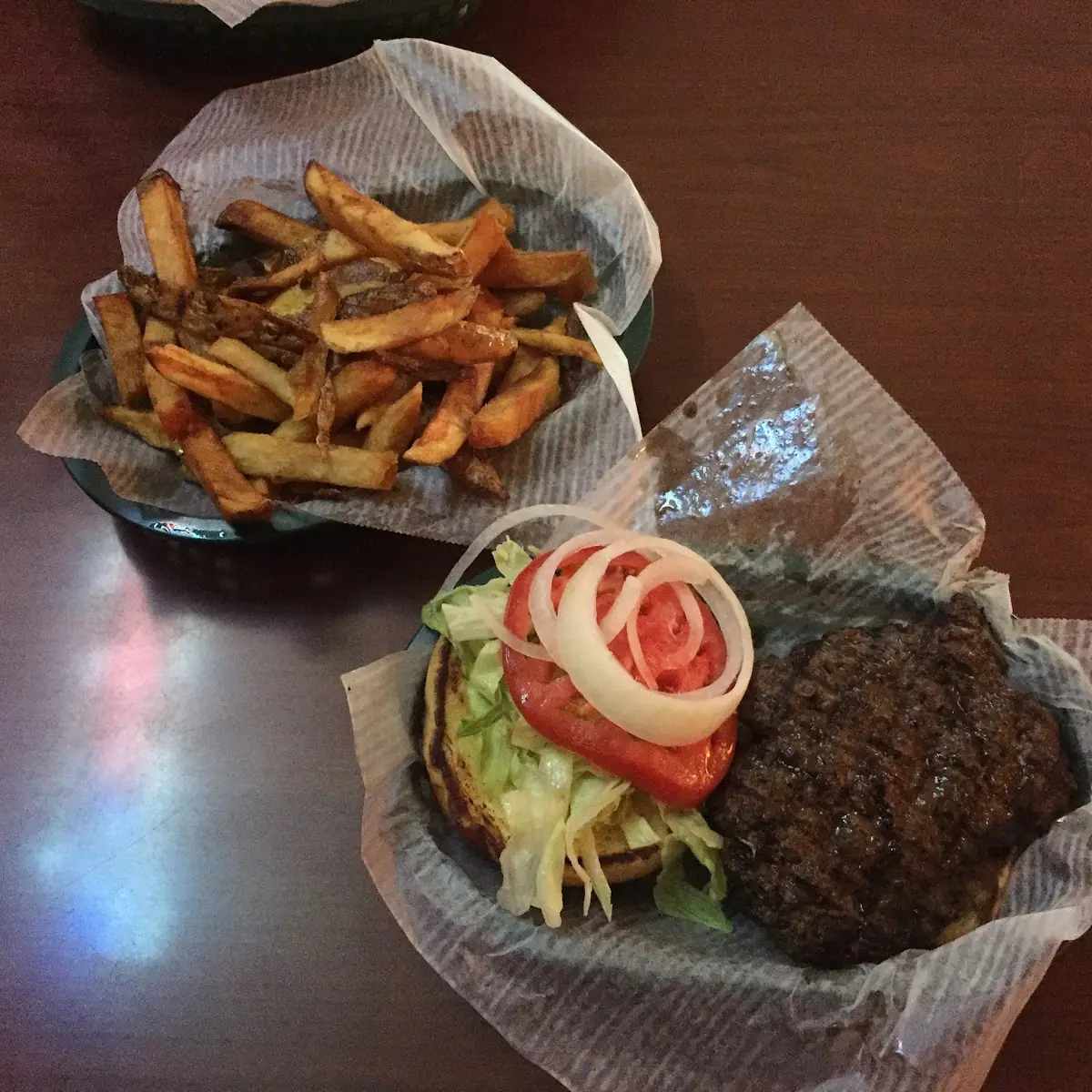 Burger and Fresh Cut Fries