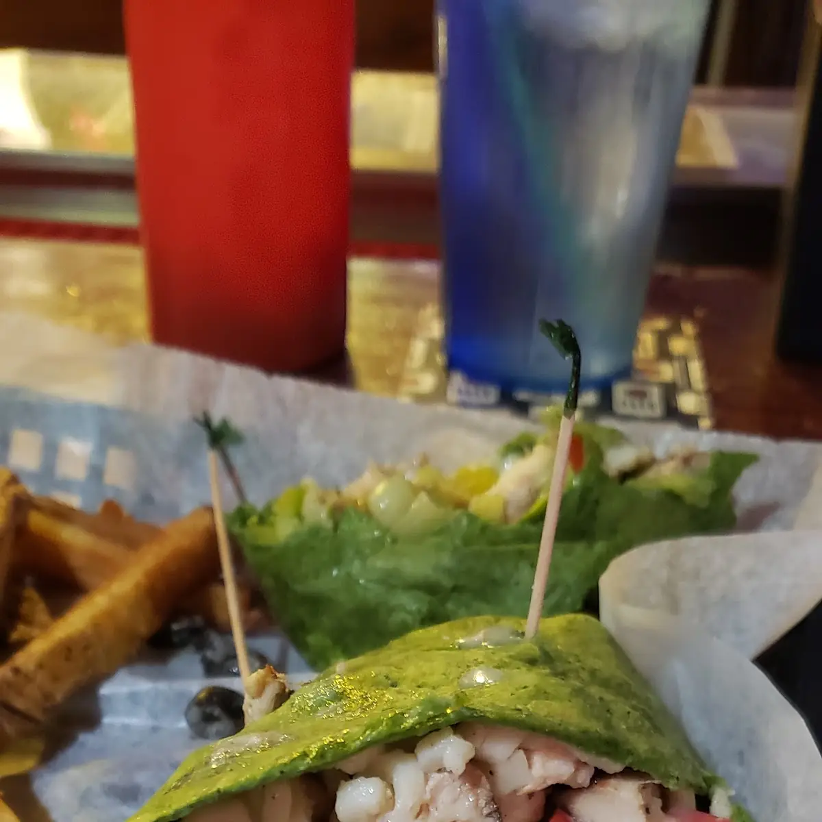 Caesar Chicken Veggie Wrap