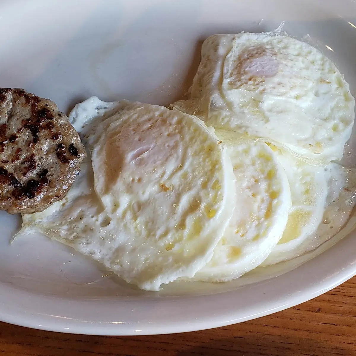 Scrambled Eggs and Turkey Sausage