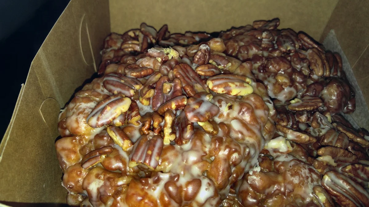 Apple Fritters with Glazed Pecans