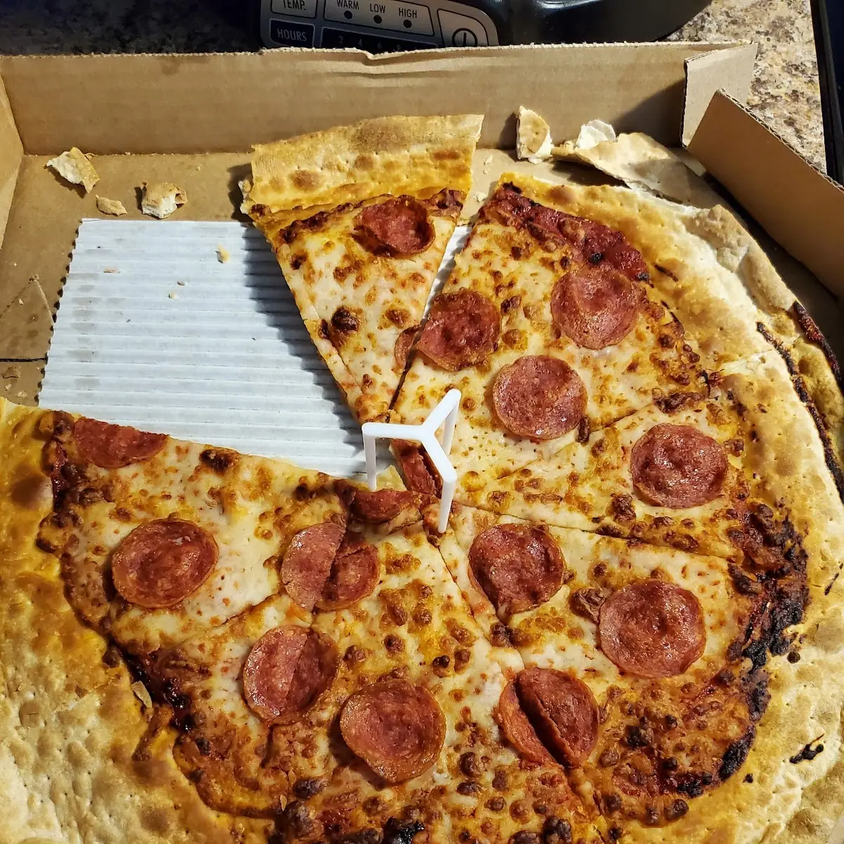 Thin Crust Pepperoni Pizza