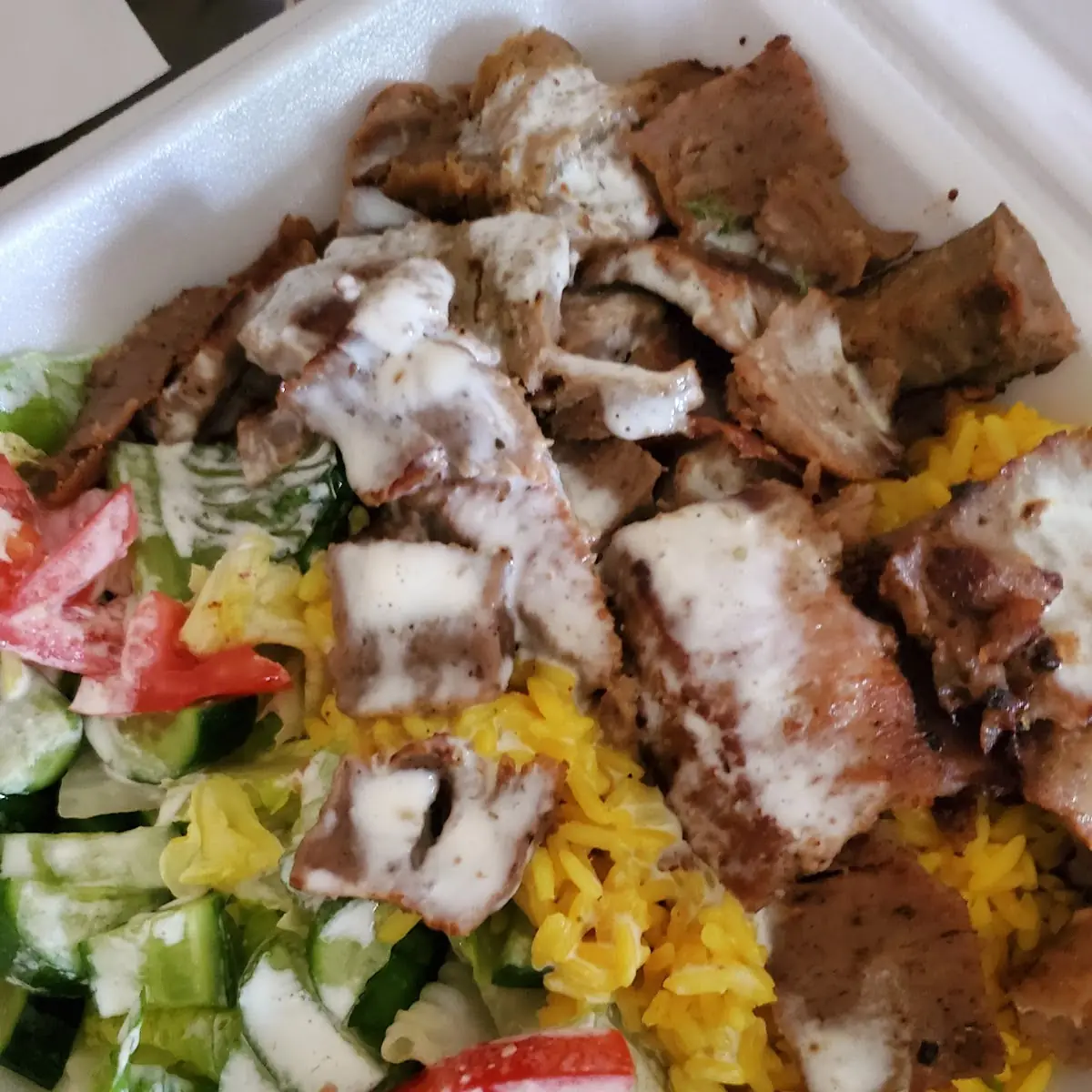 Beef kebab skewer
