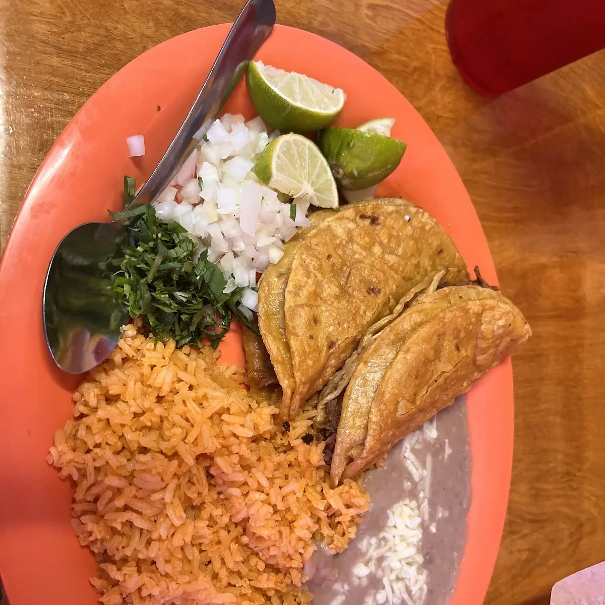 C. Quesadilla, Rice & Beans